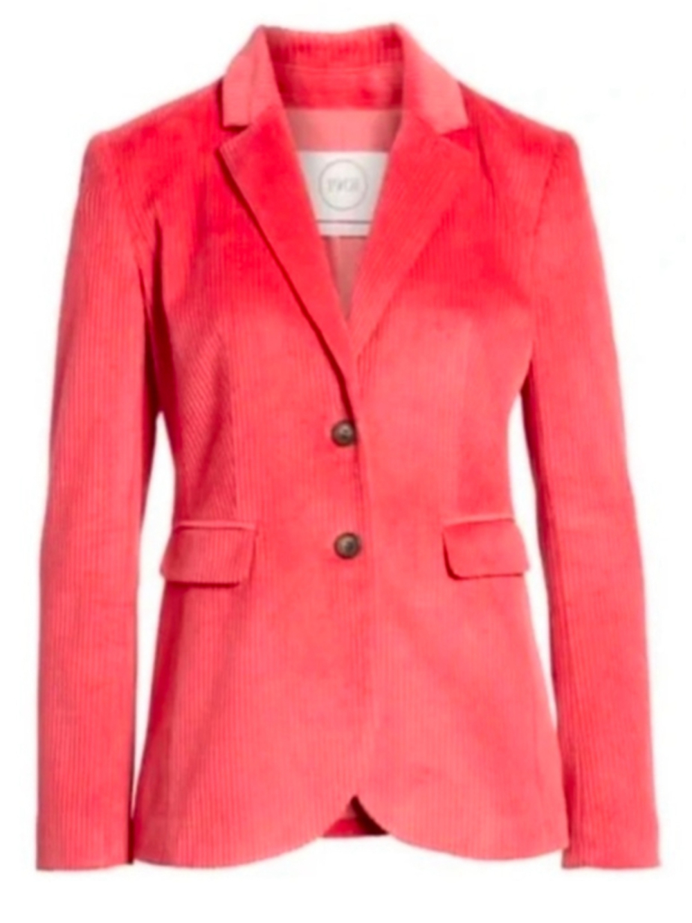 1901 Nordstrom Red Slate Pink Corduroy Blazer Jacket Size 12